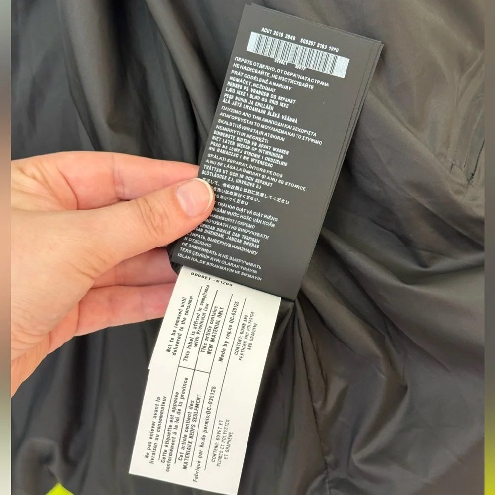 Prada Linea Rossa‎ Down Puffer Coat Neon Yellow LR-HX015 Size XXL